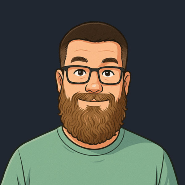 Cartoon rendering of Tim Kravel